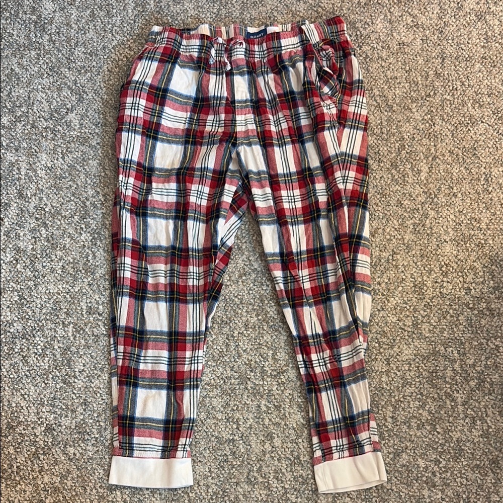 Red and Blue Plaid PJ pants